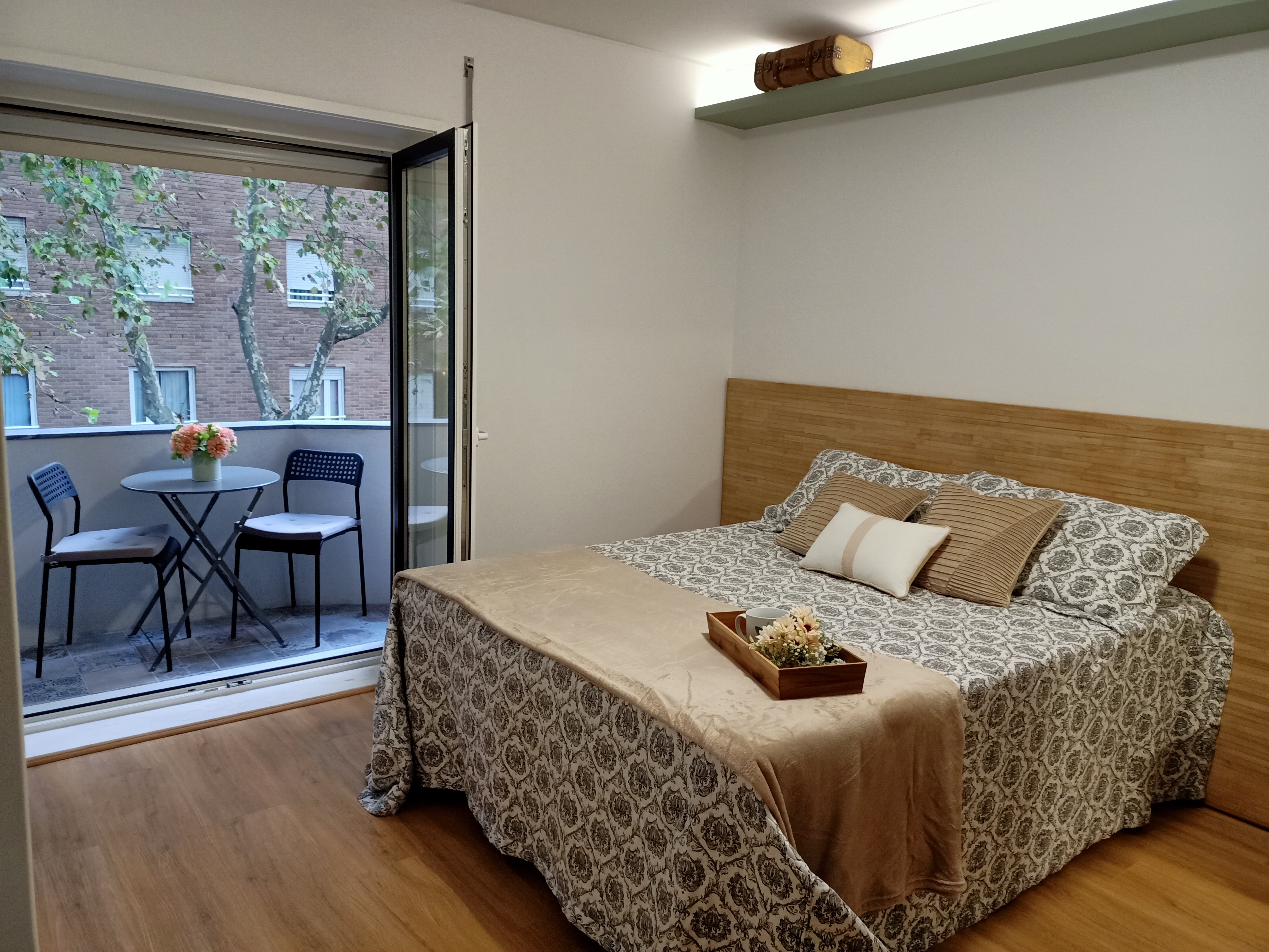 Suite — quarto e terraço privativo